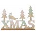 Χριστουγεννιάτικo Ξύλινo Καφέ "XMAS" με Δεντράκια (29.5cm)